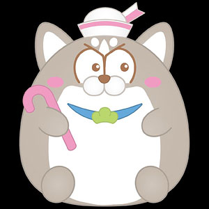 松犬×サンリオキャラクターズ ぬいぐるみ ハスキー