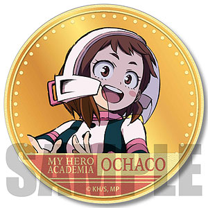 きゃらメダル缶バッジ 僕のヒーローアカデミア 麗日お茶子
