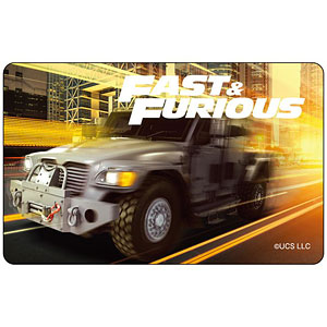 『ワイルド・スピード』 ICカードステッカー B(FAST＆FURIOUS ロゴ白)