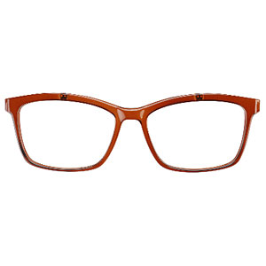 スマホグラス ウエリントン型 クリアブラウン 1.6倍