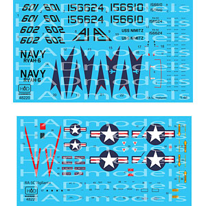 1/48 アメリカ海軍 RA-5C ヴィジランティ USSニミッツ 1978 デカール