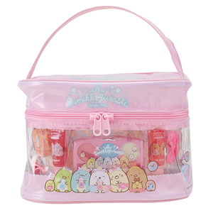 210412 すみっコぐらし ビニールバニティメイクバッグ ピンク