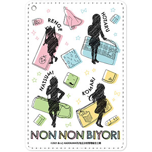 のんのんびより のんすとっぷ Ani-Sketch 1ポケットパスケース