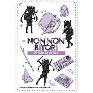 のんのんびより のんすとっぷ 宮内れんげ Ani-Sketch 1ポケットパスケース