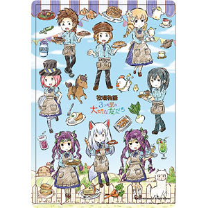 キャラクリアケース「牧場物語 3つの里の大切な友だち」01/カフェver. ちりばめデザインA(グラフアート)