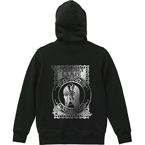 ローゼンメイデン 水銀燈 箔プリントジップパーカー メンズ M