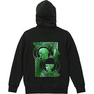 ローゼンメイデン 翠星石＆蒼星石 箔プリントジップパーカー レディース M