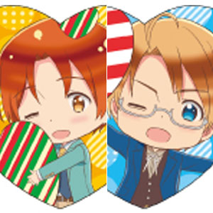 アニメ「ヘタリア World☆Stars」 ハート型ラメアクリルバッジ 8個入り
