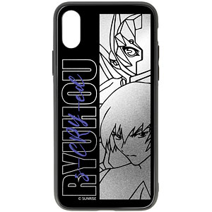 スクライド カズマ 強化ガラス箔押しiPhoneケース(対象機種/iPhone X 