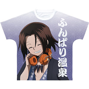 TVアニメ『SHAMAN KING』 描き下ろしイラスト 麻倉葉 ふんばり温泉浴衣ver. フルグラフィックTシャツ ユニセックス XL
