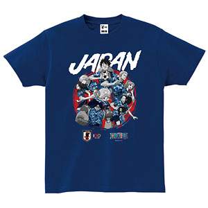 ONE PIECE Tシャツ サッカー日本代表ver. Size XL[ベストスカイ