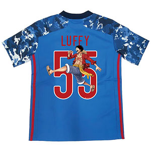サッカー日本代表 2020 ホーム レプリカ ユニフォーム 「ONE PIECE」 ルフィ 限定プリント J/XS(XSサイズ)