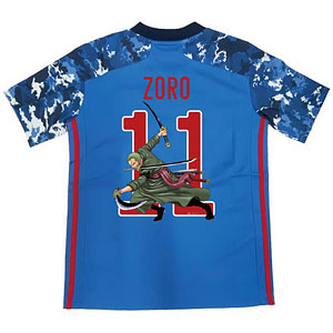 サッカー日本代表 2020 ホーム レプリカ ユニフォーム 「ONE PIECE」 ゾロ 限定プリント J/XO(2XLサイズ)