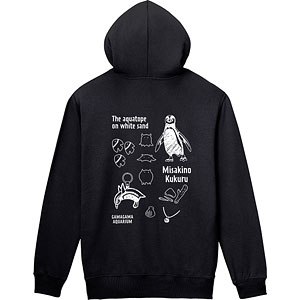 白い砂のアクアトープ 海咲野くくる Ani-Sketch バックプリントジップパーカー レディース XXL