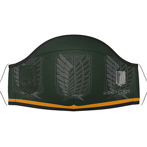 進撃の巨人 マスク -エンブレム エレン 緑×黄-