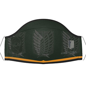 進撃の巨人 マスク -エンブレム リヴァイ 緑×黄-