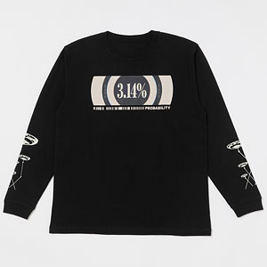 転生したらスライムだった件 BAMEN L/S TEE PROPABILITY 3.14 BLACK UNISEX XL