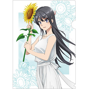 青春ブタ野郎はバニーガール先輩の夢を見ない 描き下ろし 桜島麻衣 ひまわりと白いワンピースver. クリアファイル