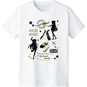 きんいろモザイク Thank you！！ 九条カレン Ani-Sketch Tシャツ メンズ M