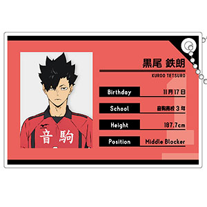 ハイキュー！！ プロフィールキーホルダー 黒尾鉄朗