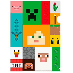 Minecraft マインクラフト クリアファイル A 再販 エンスカイ 発売済 在庫品