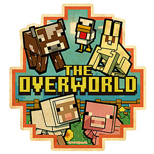 MINECRAFT マインクラフト トラベルステッカー (2)OVERWORLD B