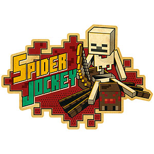 MINECRAFT マインクラフト トラベルステッカー (9)SPIDER JOCKEY