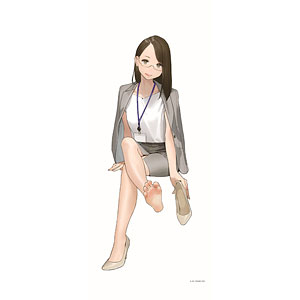 GAKAKUコレクション「くろタイツ×OL」等身大タペストリー4 よむ