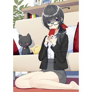 GAKAKUコレクション「くろタイツ×OL」B2タペストリー16 かふか