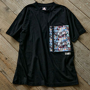 ゆるキャン△ WILDERNESS EXPERIENCEポケッタブルプリントTシャツ M