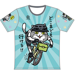 仕事猫 ツーリングTシャツ ブルーVer. (L)