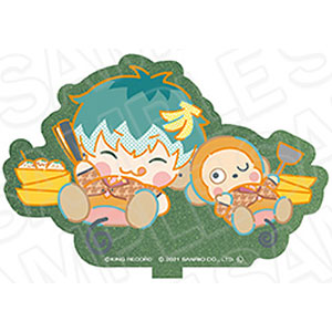 ヒプノシスマイク SANRIO NAKAYOKU EDIT ラメ入りアクリルスタンド 白膠木簓×おさるのもんきち