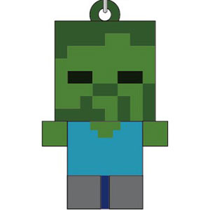 Minecraft PVCマスコットキーホルダー ゾンビ