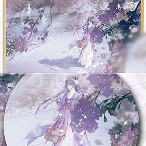 アニメ「魔道祖師」 二十四節気 雨水 色紙 缶バッジ セット[南漫社