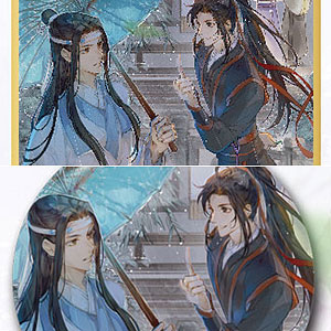 アニメ「魔道祖師」 二十四節気 白露 色紙 缶バッジ セット[南漫