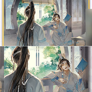 アニメ「魔道祖師」 二十四節気 処暑 色紙 缶バッジ セット[南漫社