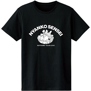 夏目友人帳 描き下ろしイラスト ニャンコ先生 焼き芋ver. Tシャツ レディース M