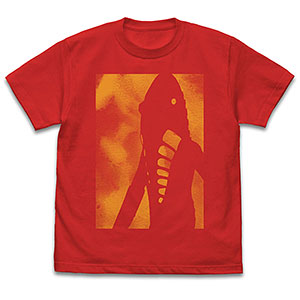 ウルトラセブン メトロン星人シルエット Tシャツ/RED-L
