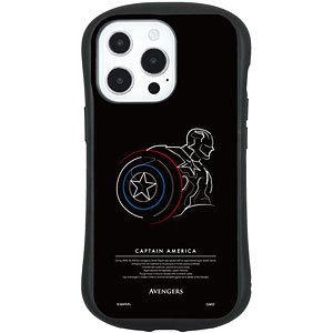 MARVEL iPhone 13 Pro 対応 ハイブリッドガラスケース キャプテン・アメリカ