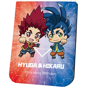 レザーフセンブック「ベイブレードバースト」14/朝日ヒュウガ＆朝日ヒカル(ミニキャラ)