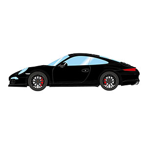 1/43 ポルシェ 911 (991) カレラ4 GTS 2014 ブラック