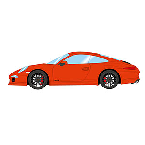 1/43 ポルシェ 911 (991) カレラ4 GTS 2014 ラバオレンジ