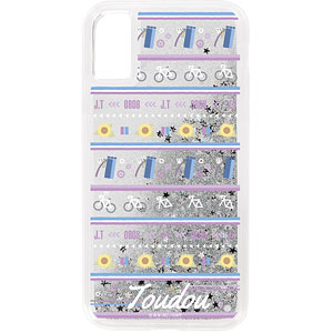 弱虫ペダル GLORY LINE 東堂尽八 モチーフ柄 グリッターiPhoneケース(6/6s/7/8/SE(第2世代))