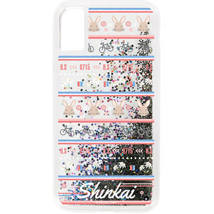 弱虫ペダル GLORY LINE 新開隼人 モチーフ柄 グリッターiPhoneケース(6/6s/7/8/SE(第2世代))