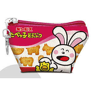 イヤフォンポーチ たべっ子どうぶつ05 うさぎ＆ひよこ