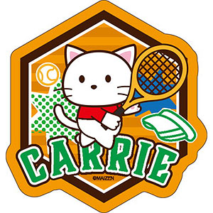 まいぜんシスターズ ダイカットステッカーミニ キャリーちゃん「テニス」