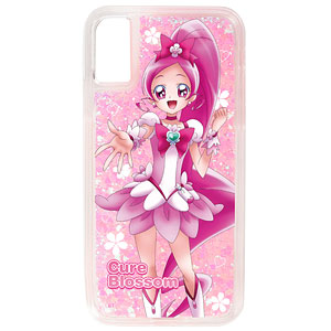 ハートキャッチプリキュア！ 描き下ろしイラスト キュアブロッサム グリッターiPhoneケース(X/XS)