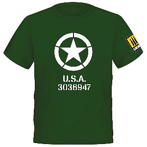 「アメリカ陸軍 星マーク」 Tシャツ (XXL)