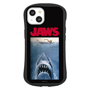 JAWS iPhone 13 対応 ハイブリッドガラスケース ロゴ