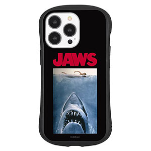 JAWS iPhone 13 Pro 対応 ハイブリッドガラスケース ロゴ